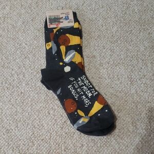 Colorful Geometric Casual Socks in Navy Blue